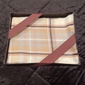 Nine West Plaid Pastel Scarf